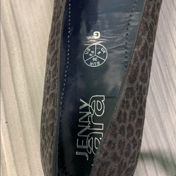 🆕 NWOT JENNY by ARA leopard suede flats w/ bow - Picture 10 of 13